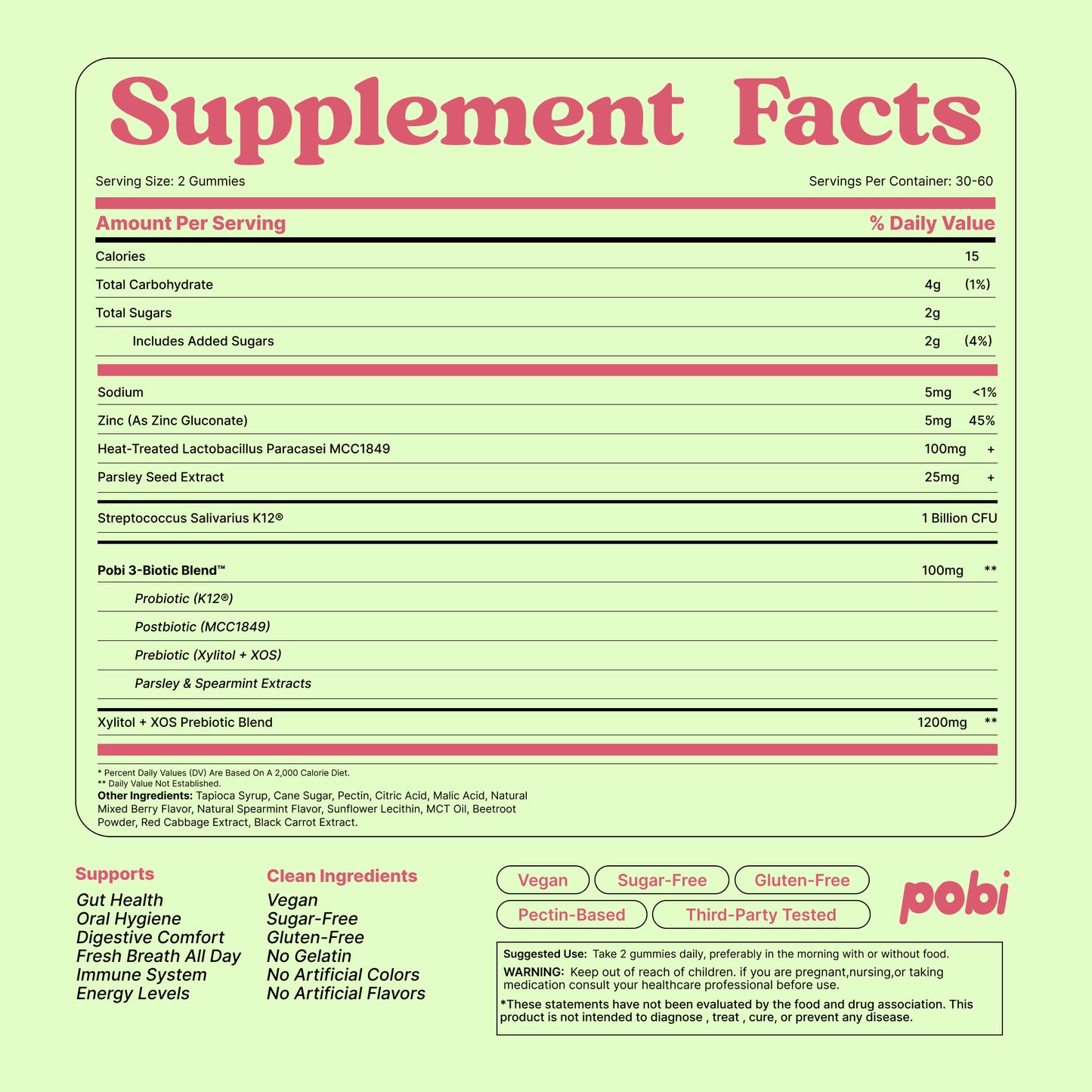 Pobi Daily Breath Gummies
