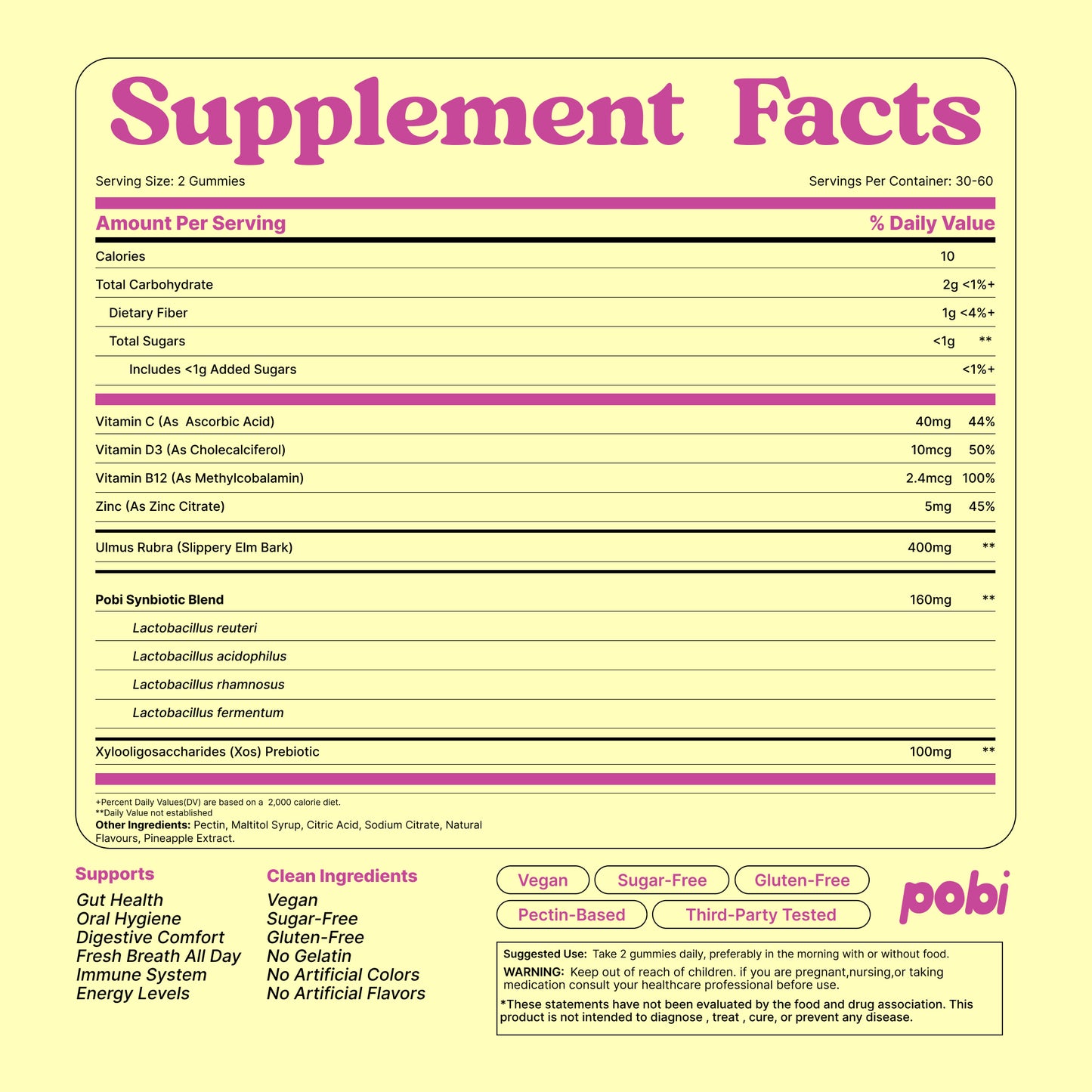 Pobi Gut & Breath Probiotic