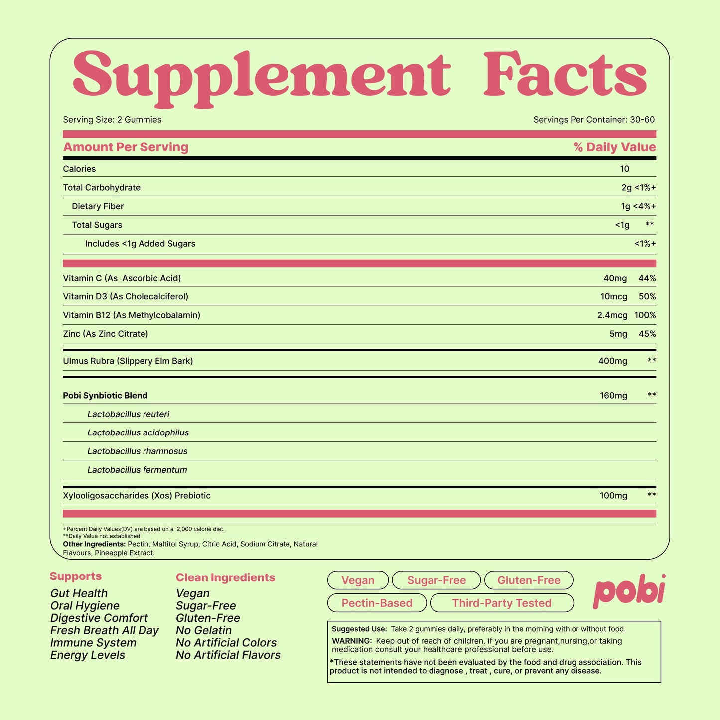 Pobi Daily Breath Gummies